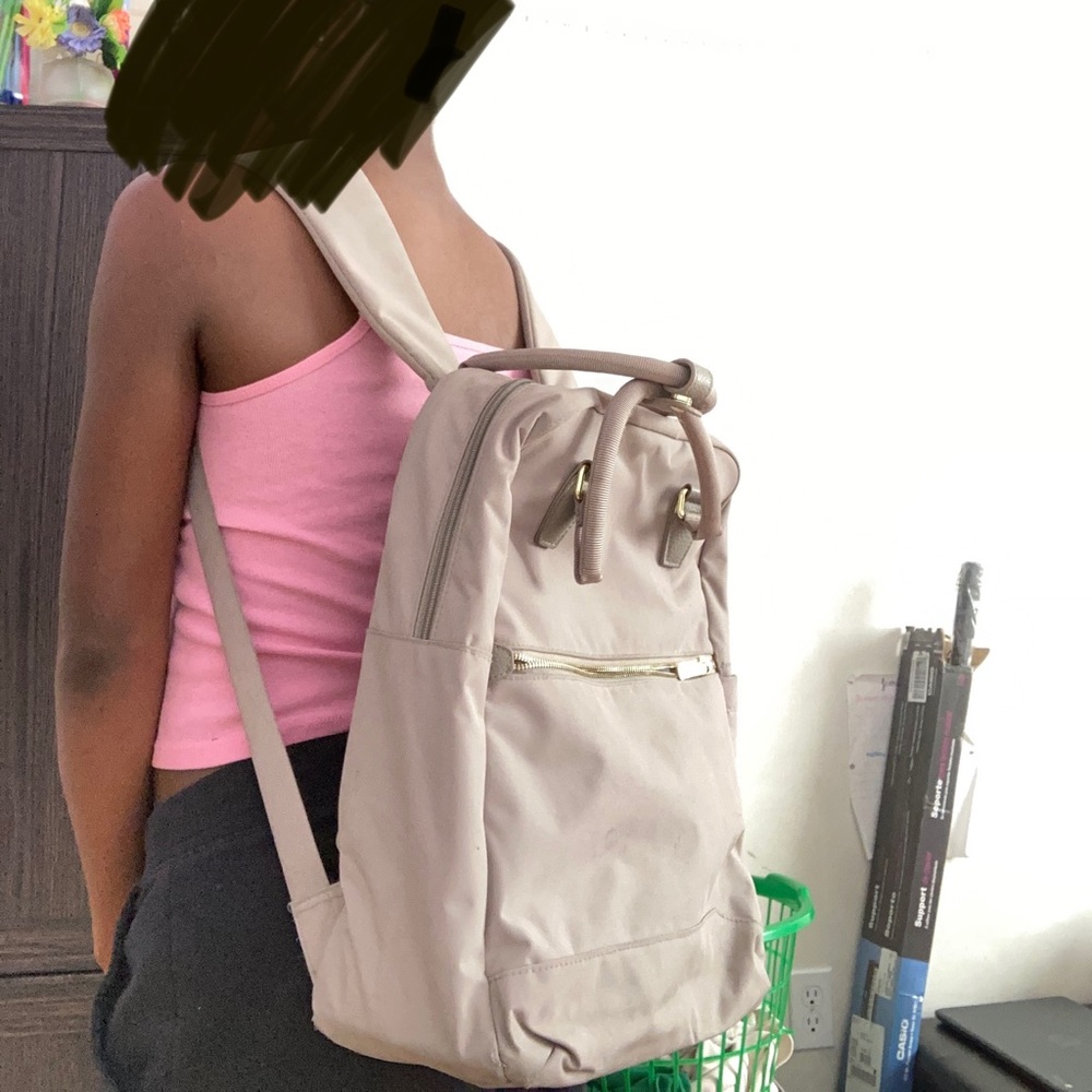Cream Colored Backpack - Picture 2 of 4